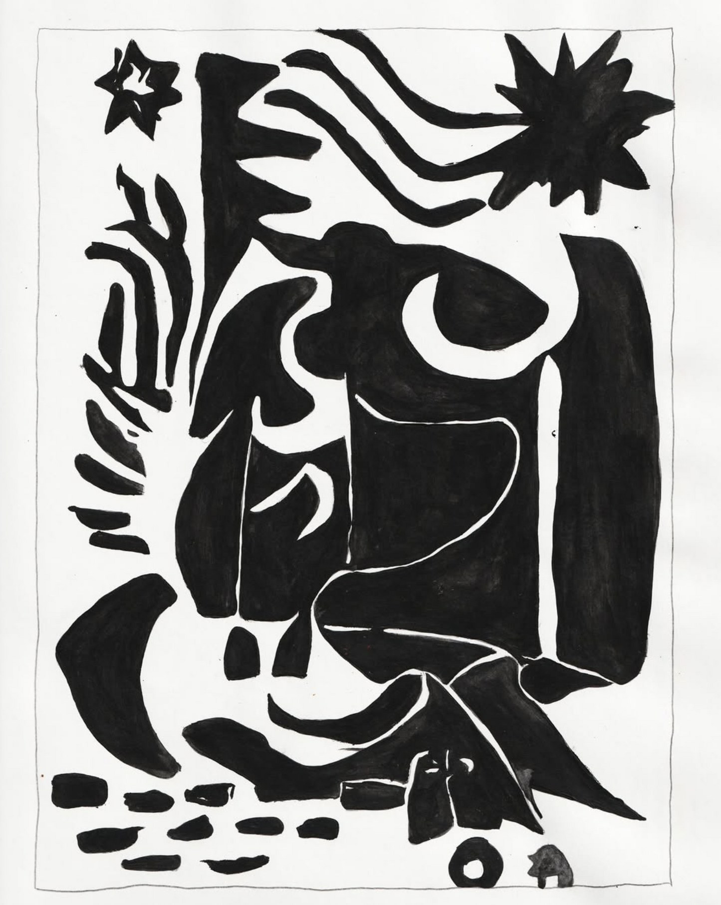 Two Penguins Having a Meeting by the Fire